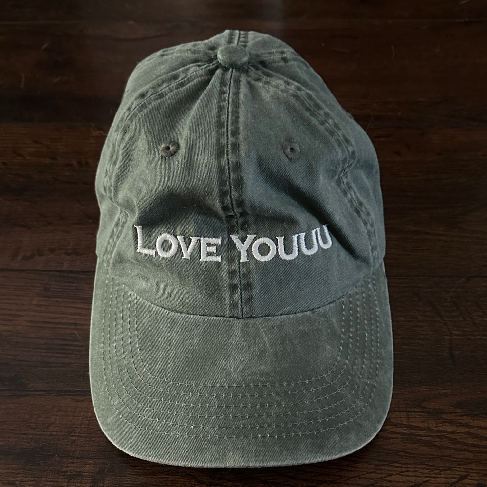 Vintage Green Love Youuu Cap
